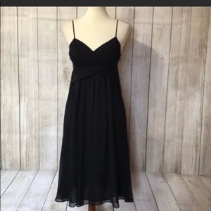 Black silk dress by The Limited